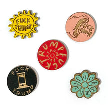 Load image into Gallery viewer, F*ck Trump Wooden Pins: Sun