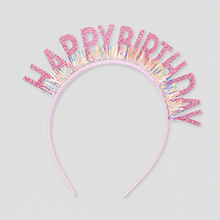 Load image into Gallery viewer, Glitter Happy Headband: Gold Glitter / One Size