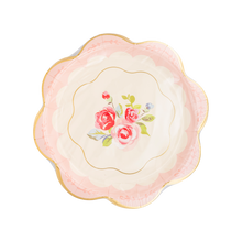 Load image into Gallery viewer, PLTEA40 - Tea Party Scalloped Round Paper Plate