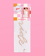 Load image into Gallery viewer, Bride To Be White Sash