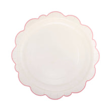 Load image into Gallery viewer, Pembroke Pink Edge Scallop 12" Plate