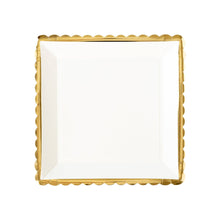 Load image into Gallery viewer, Gold Ruffle Edge Plate