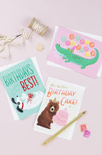 Load image into Gallery viewer, Birthday Alligator | Animal Birthday Card | Kids Greeting