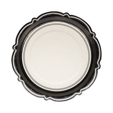 Load image into Gallery viewer, Black Bracket Edge Paper Plate