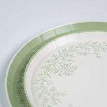 Load image into Gallery viewer, Floral Elegance Sage Dessert Plates