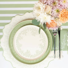 Load image into Gallery viewer, Floral Elegance Sage Dessert Plates