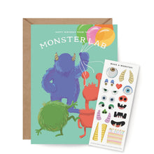 Load image into Gallery viewer, Sticker Scene Card - Monster Lab