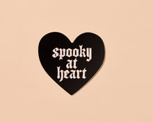 Load image into Gallery viewer, Vinyl Sticker by Your Gal Kiwi—Spooky At Heart (Goth, Black)