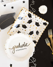 Load image into Gallery viewer, Graduation Cap Shaped Paper Dinner Napkin
