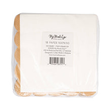 Load image into Gallery viewer, Oh Baby Gold and Tan Cocktail Napkin