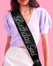 Load image into Gallery viewer, Birthday Girl Sash Black Rhinestone