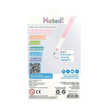 Load image into Gallery viewer, Noted! 2-in-1 Micro Fine Tip Pens & Highlighters - Set of 6