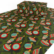 Load image into Gallery viewer, Christmas Baubles Black Wrapping Paper