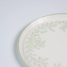 Load image into Gallery viewer, Floral Elegance Sage Dessert Plates