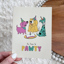 Load image into Gallery viewer, "It's Time To Pawty" Greeting Card