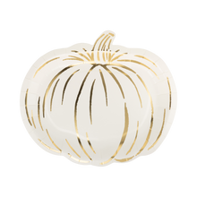 Load image into Gallery viewer, FAL1342 - Cream Pumpkin Shaped Plate