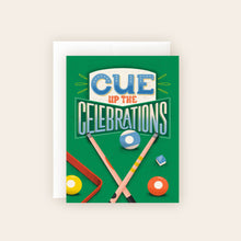 Load image into Gallery viewer, Cue Up the Celebrations Card – Billiards Birthday