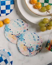 Load image into Gallery viewer, Rainbow Disco Ball Reusable Chipboard Coasters
