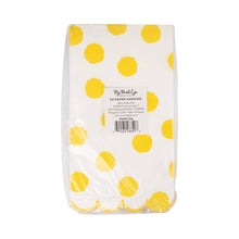 Load image into Gallery viewer, Yellow Polka Dot Dinner Napkin