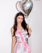 Load image into Gallery viewer, Pink Birthday Girl Sash