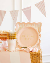 Load image into Gallery viewer, Welcome Baby Pink Plate