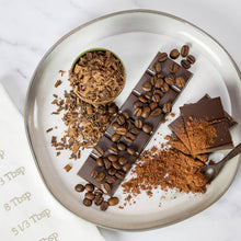 Load image into Gallery viewer, Moodibars® TIRED Dark Chocolate Espresso Bean 1.75oz Bar