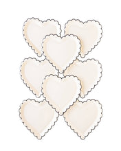Load image into Gallery viewer, XOX1040 - Scalloped Heart Paper Plate