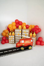 Load image into Gallery viewer, Fire Truck Foil Balloon - Standing Birthday Party Decoration | 26x21 Inches