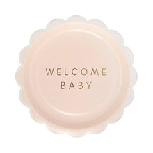 Load image into Gallery viewer, Welcome Baby Pink Plate