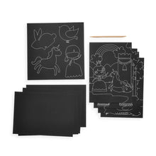 Load image into Gallery viewer, Scratch & Scribble Art Kit: Princess Garden