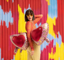 Load image into Gallery viewer, Heart Glasses Foil Balloon