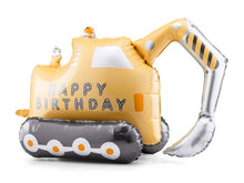 Load image into Gallery viewer, Excavator Foil Balloon - Standing Construction Party Decoration | 30x19 Inches