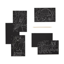 Load image into Gallery viewer, Mini Scratch & Scribble Art Kit: Jungle Fun