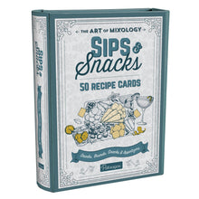 Load image into Gallery viewer, The Art of Mixology Sips & Snacks 50 Recipe Cards