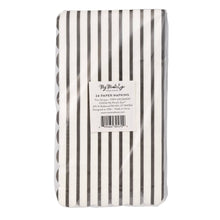 Load image into Gallery viewer, PLBKB39 - Thin Black Stripes Guest Napkin (24ct)