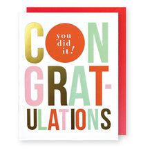 Load image into Gallery viewer, Congratulations card - You did it!