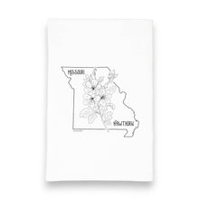 Load image into Gallery viewer, Missouri State Flower Flour Sack Kitchen Tea Towel