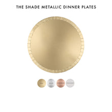 Load image into Gallery viewer, Shade Collection Metallic Dessert Plates - 8 Pk. - 4 Colors: Gild