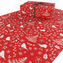 Load image into Gallery viewer, Christmas Scandi Robins Wrapping Paper
