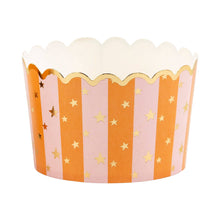 Load image into Gallery viewer, JUMBO Foil Witch Hats and Stars 8 oz Baking Cups (40 ct - 8oz)