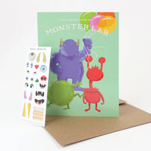 Load image into Gallery viewer, Sticker Scene Card - Monster Lab