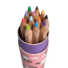 Load image into Gallery viewer, Draw 'n' Doodle Mini Colored Pencils + Sharpener - Set of 12: NAVY