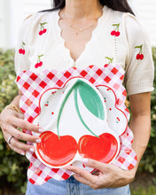 Load image into Gallery viewer, Cherries Gingham Plates