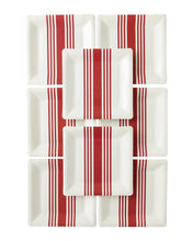 Load image into Gallery viewer, Red Striped Plates