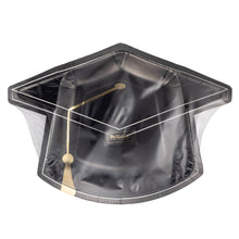 Load image into Gallery viewer, Black Grad Cap Shaped Plate