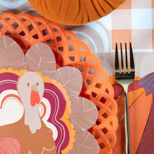 Load image into Gallery viewer, Orange Basketweave Dinner Plates