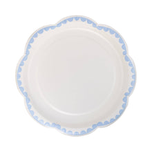 Load image into Gallery viewer, Blue Scallop Dessert 8" Plate
