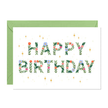 Load image into Gallery viewer, Floral Happy Birthday Greeting Card | Female Birthday Card