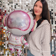 Load image into Gallery viewer, Pink Space Astronaut Foil Balloon 31" – Fun Outer Space