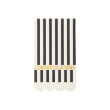 Load image into Gallery viewer, Congratulations Fringe Scalloped Paper Dinner Napkin